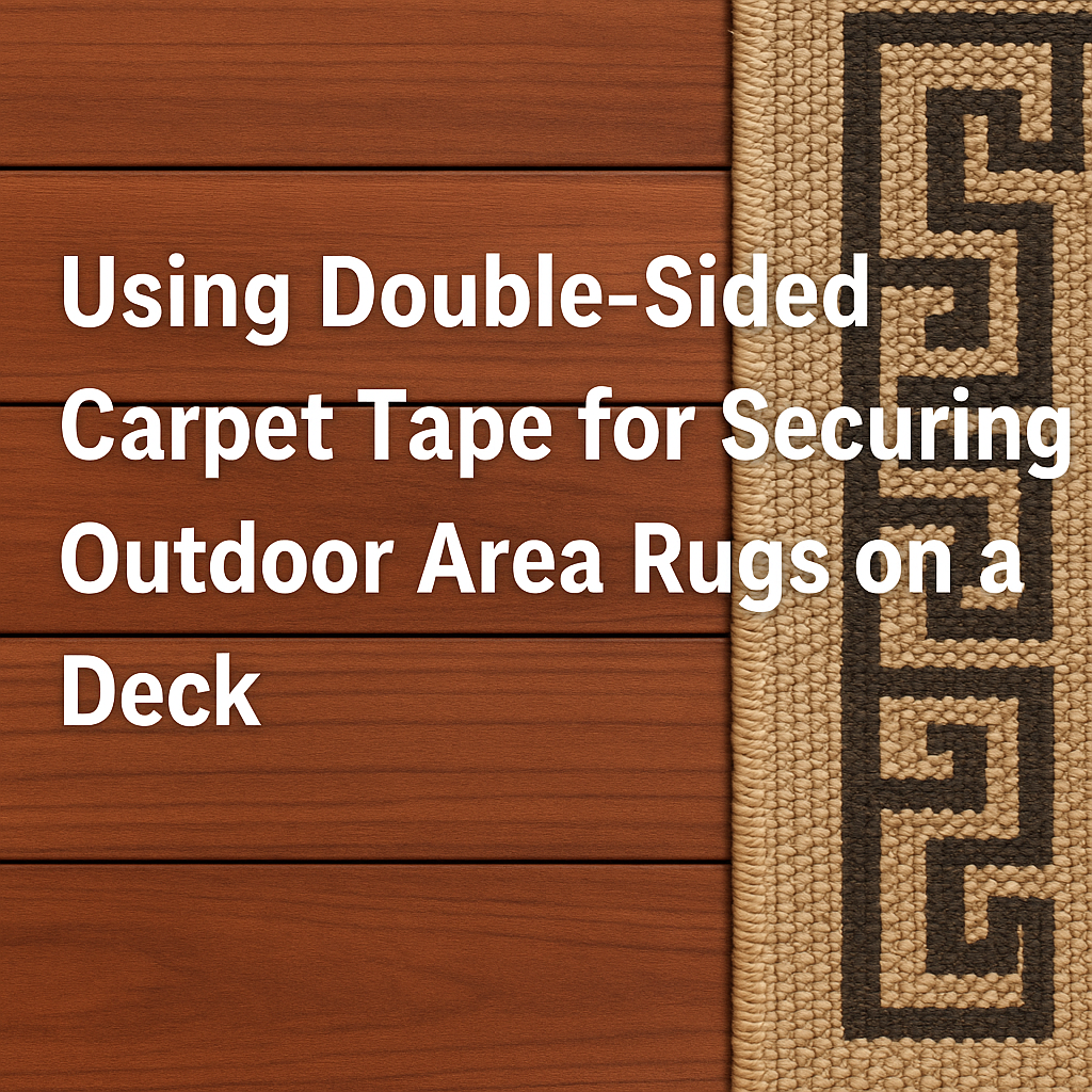 How to Secure Outdoor Rugs on a Deck Using Double-Sided Carpet Tape (Complete Guide)