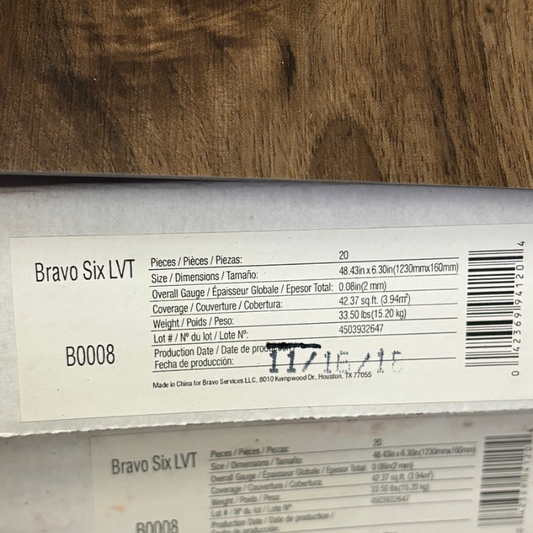 Armstrong Vinyl Glue Down LVT 7x48. 5,042 SF (V#14) - All Flooring Now