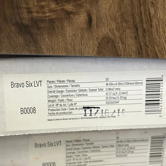 Armstrong Vinyl Glue Down LVT 7x48. 5,042 SF (V#14) - All Flooring Now