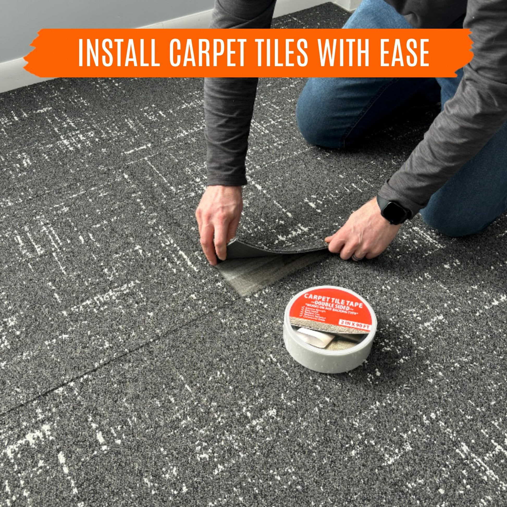 Carpet Tile Tape 2in x 90ft - All Flooring Now