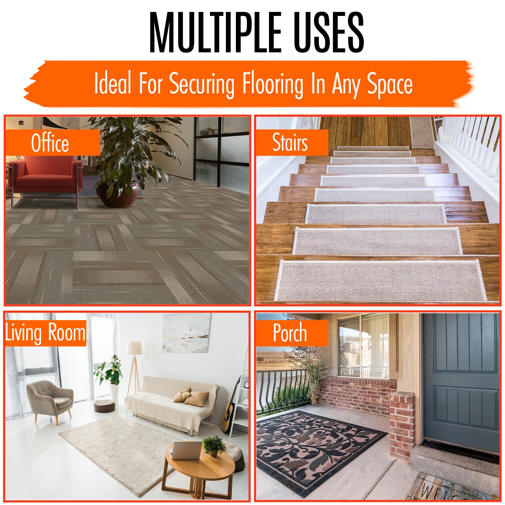 Carpet Tile Tape 2in x 90ft - All Flooring Now