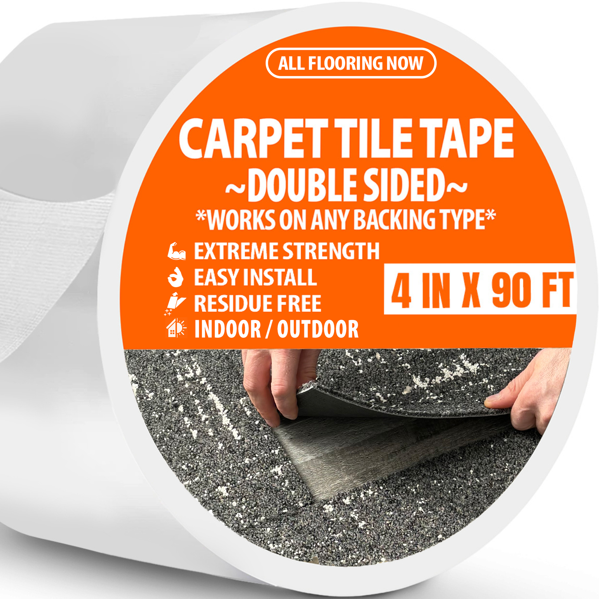 Carpet Tile Tape 2in x 90ft - All Flooring Now