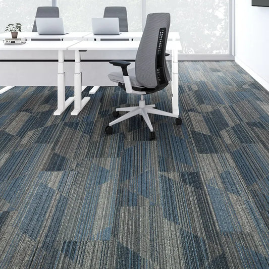 Interface Carpet Tile Blues / Grays 10x39 (#8) - All Flooring Now