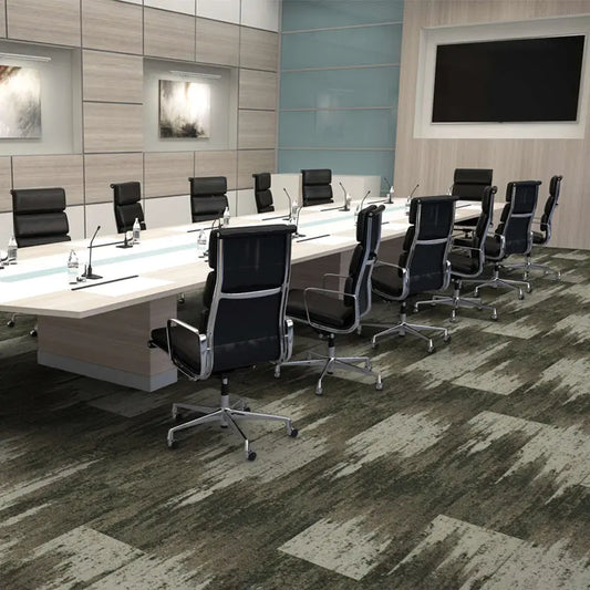 MoHawk Carpet Tile Browns / Grays 12x36 (#38) - All Flooring Now