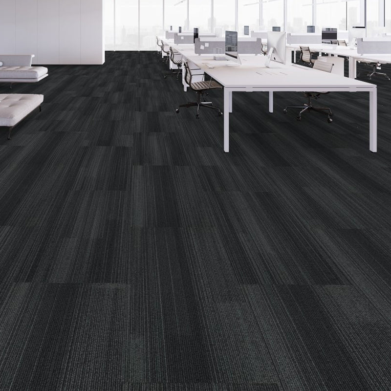 Shaw Carpet Tile Black / Gray 18x36. 945 SF (#10)