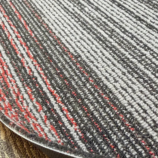 Shaw Carpet Tile Gray / Red 12x48. 356 SF (#32)