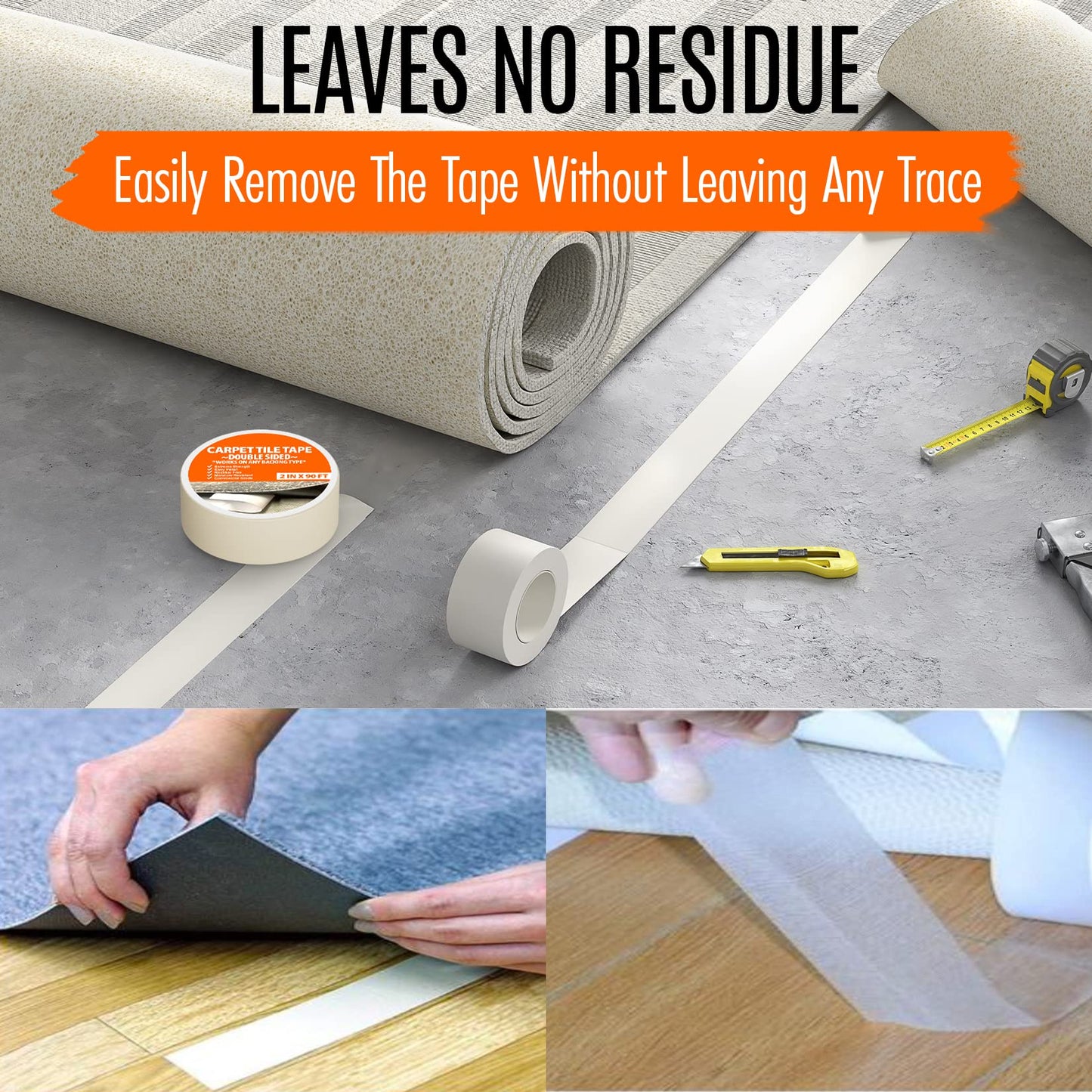 Carpet Tile Tape 2in x 90ft - All Flooring Now
