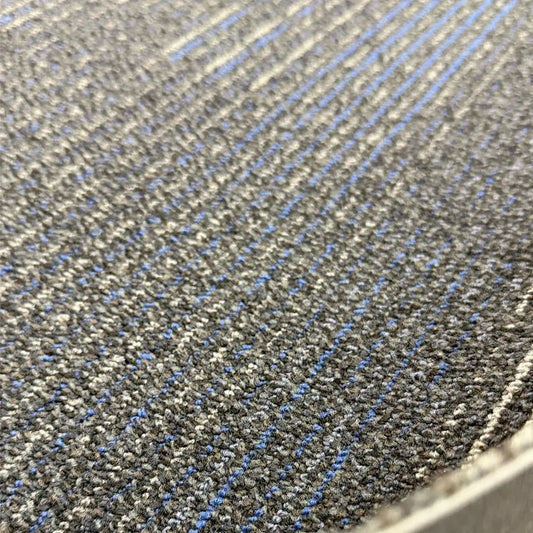 Shaw Carpet Tile Gray/Light Gray/Blue 24x24. 616 SF (#18)