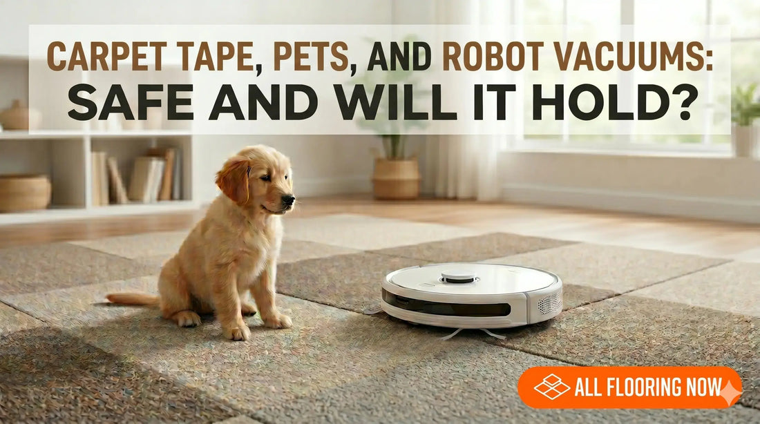Carpet Tape, Pets, and Robot Vacuums: Safe and Will It Hold? All Flooring Now