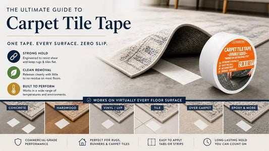 Carpet Tape for Concrete: Basement, Garage, Polished Concrete All Flooring Now