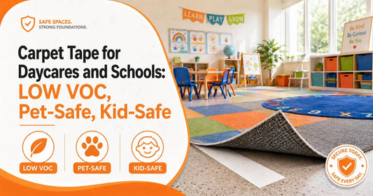Carpet Tape for Daycares and Schools: Low VOC, Pet Safe, Kid Safe All Flooring Now