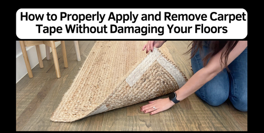 How To Keep Area Rugs From Sliding Using Carpet Tape