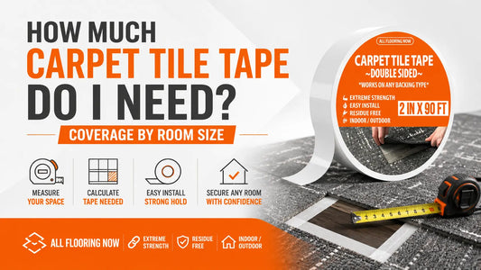 How Much Carpet Tile Tape Do I Need? Coverage by Room Size All Flooring Now