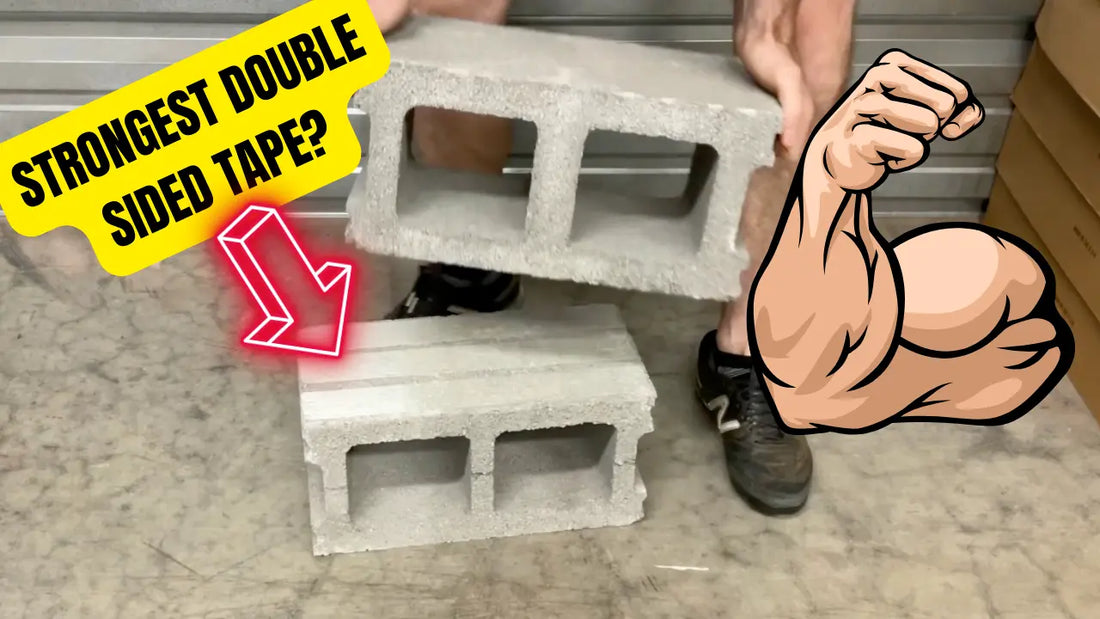 Strongest Double Sided Tape - Cement Block Strength Test 💪 All Flooring Now