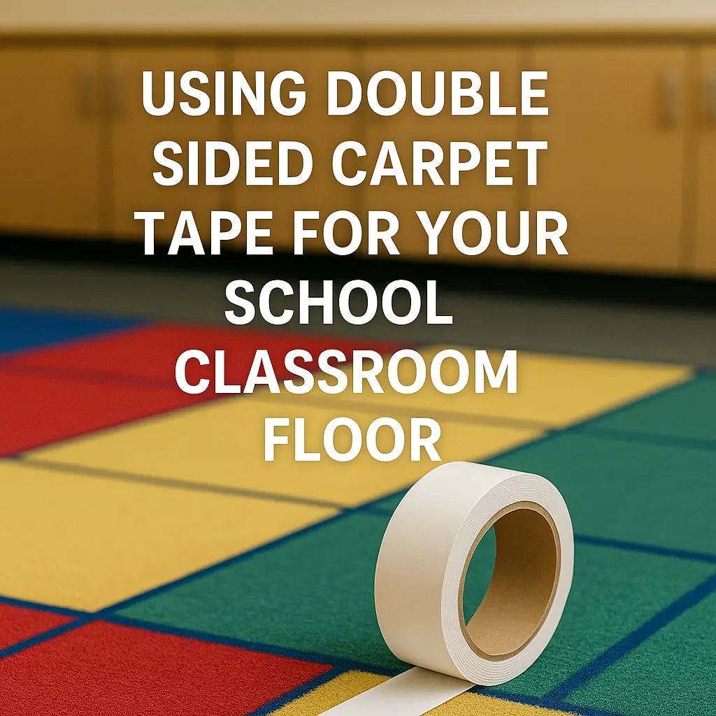 Using Double Sided Carpet Tape for Your School Classroom Floor - All Flooring Now