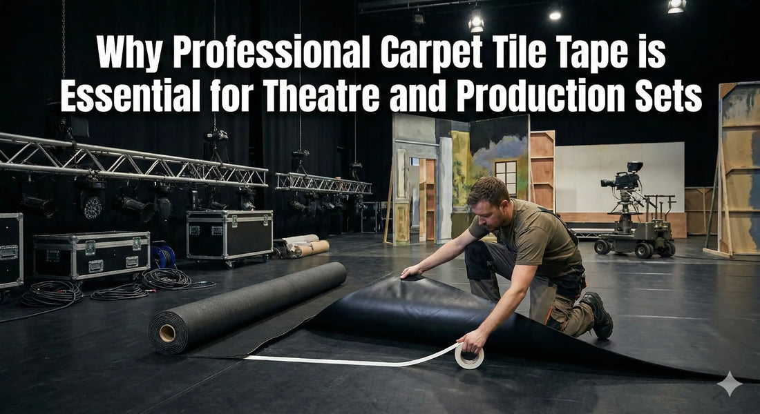 The Stage Manager’s Best Friend: Why Professional Carpet Tile Tape is Essential for Theatre and Production Sets