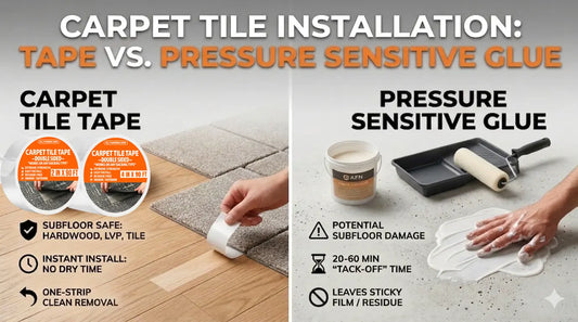 Carpet Tape vs Glue for Carpet Tiles: Which Should You Use?
