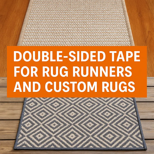 Double-Sided Tape for Rug Runners and Custom Rugs (Indoor & Outdoor Use) - All Flooring Now
