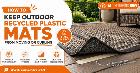 How to keep outdoor recycled plastic mats from moving or curling All Flooring Now