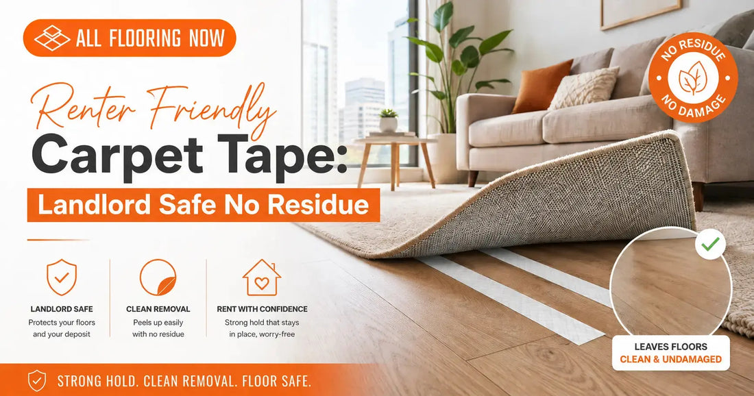 Renter Friendly Carpet Tape: Landlord Safe No Residue All Flooring Now