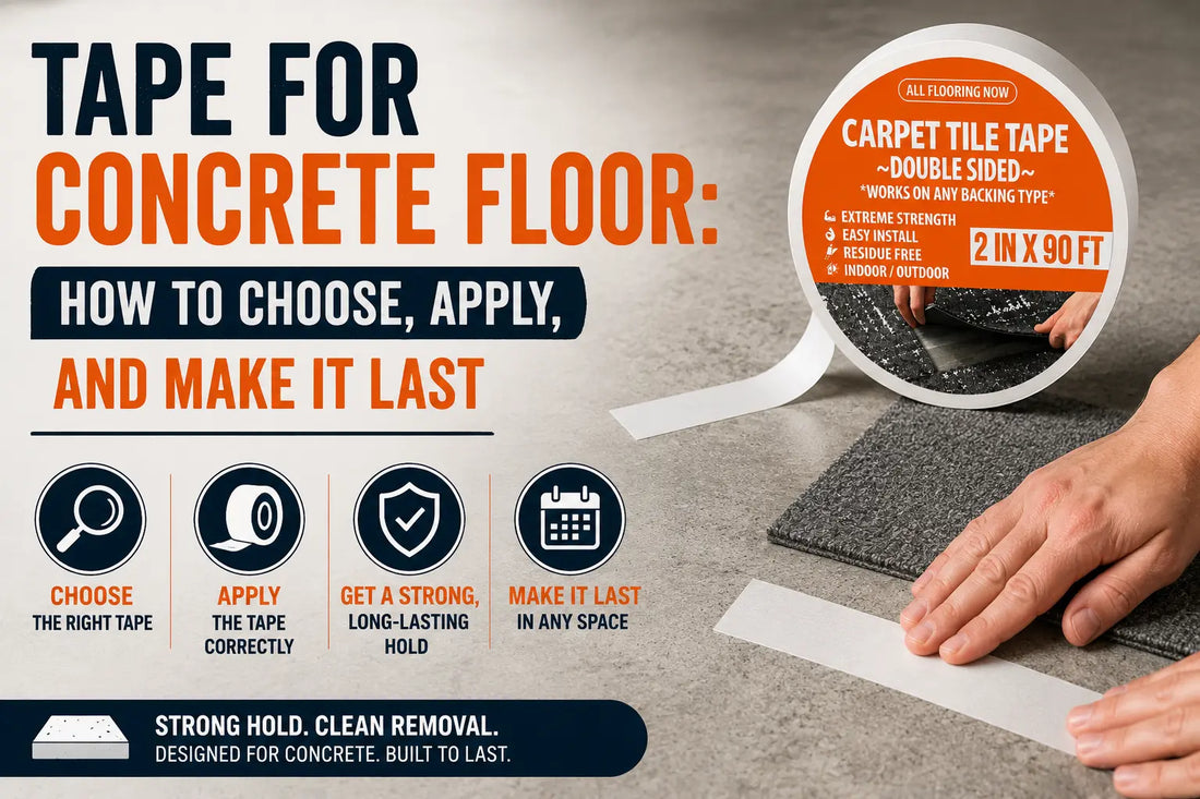 Tape for Concrete Floor: How to Choose, Apply, and Make It Last All Flooring Now