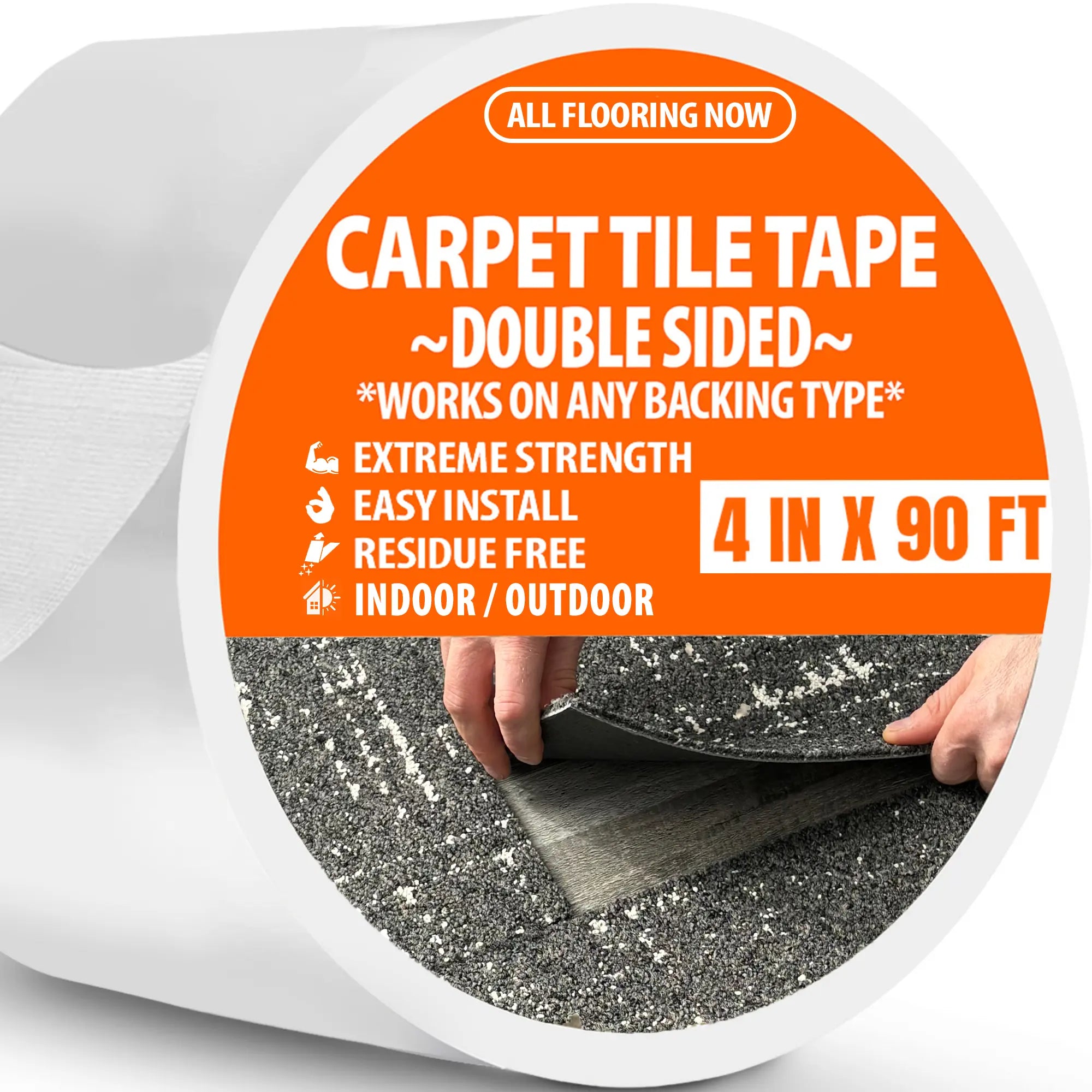 Carpet Tile Tape 2in x 90ft - All Flooring Now