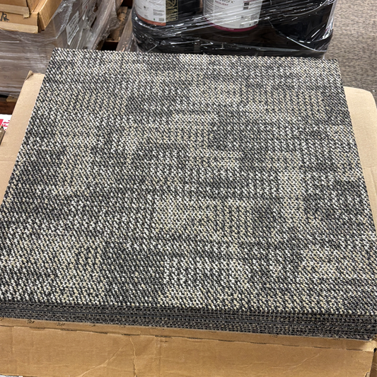 Mannington Carpet Tile Gray / Tan 24x24. 504 SF (#55) - All Flooring Now