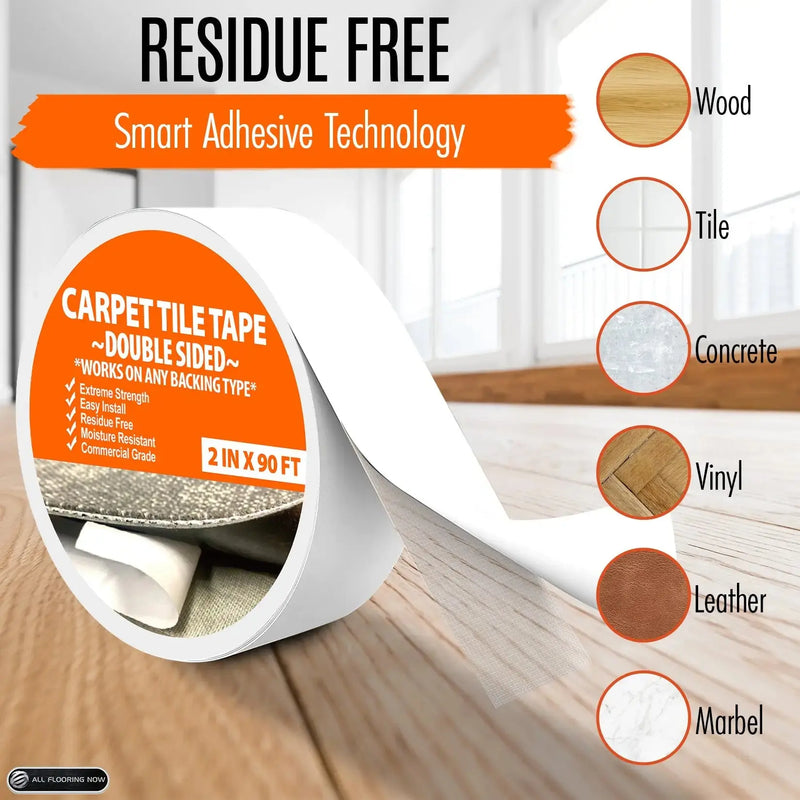Wide Carpet Tile Tape 4in x 90ft - All Flooring Now