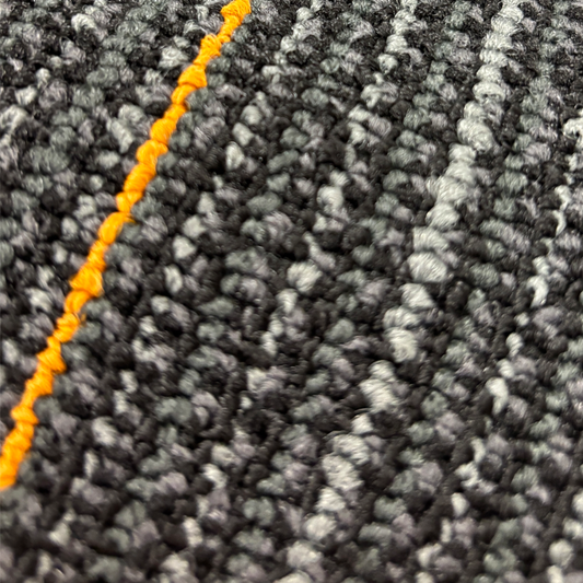 Shaw Carpet Tile Gray w Orange Accents 24x24. 2,584 SF (#3)