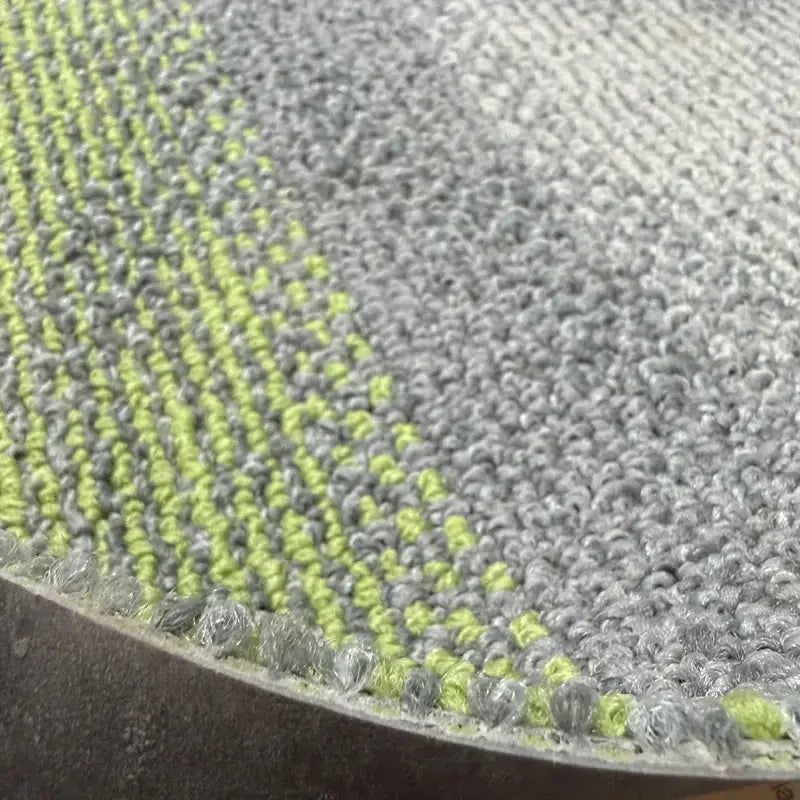 Shaw Carpet Tile Gray and Neon Green 9x36. 1,800 SF (#5) All Flooring Now