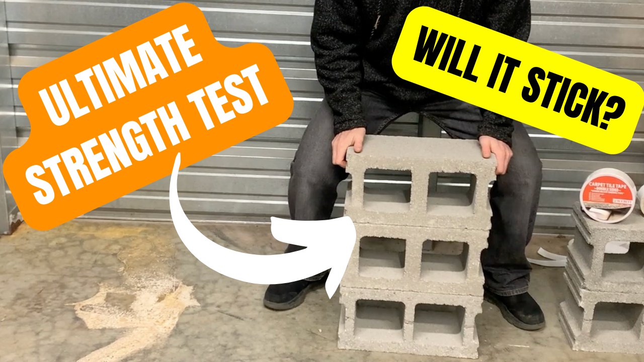 Load video: carpet tape strength test the best double sided tape