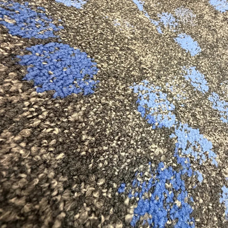 Interface Carpet Tile Gray / Blue Spots 19.69x19.69. 1,122 SF (#7) - All Flooring Now