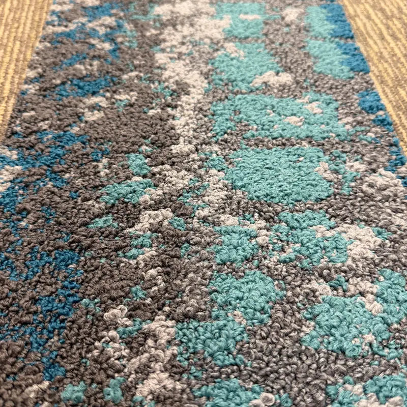 Shaw Carpet Tile Gray Blue Turquoise 9x36. 355 SF (#33) - All Flooring Now
