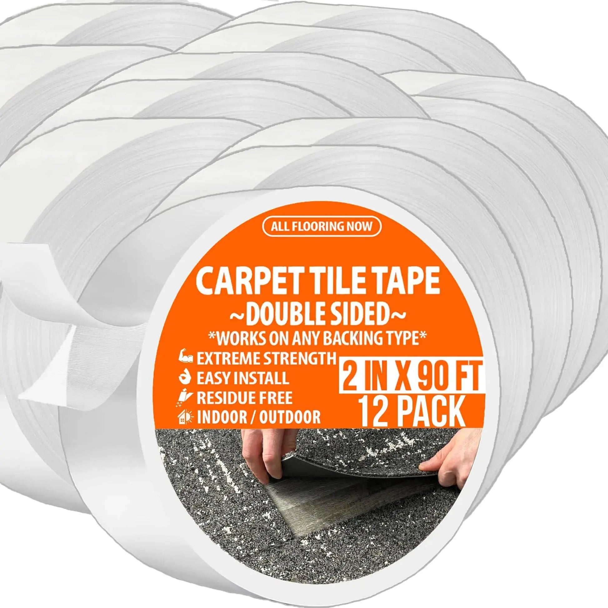 Carpet Tile Tape 2in x 90ft - All Flooring Now