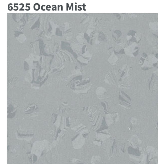 Nora Rubber Flooring Ocean Mist Gray 24x24. 104 SF