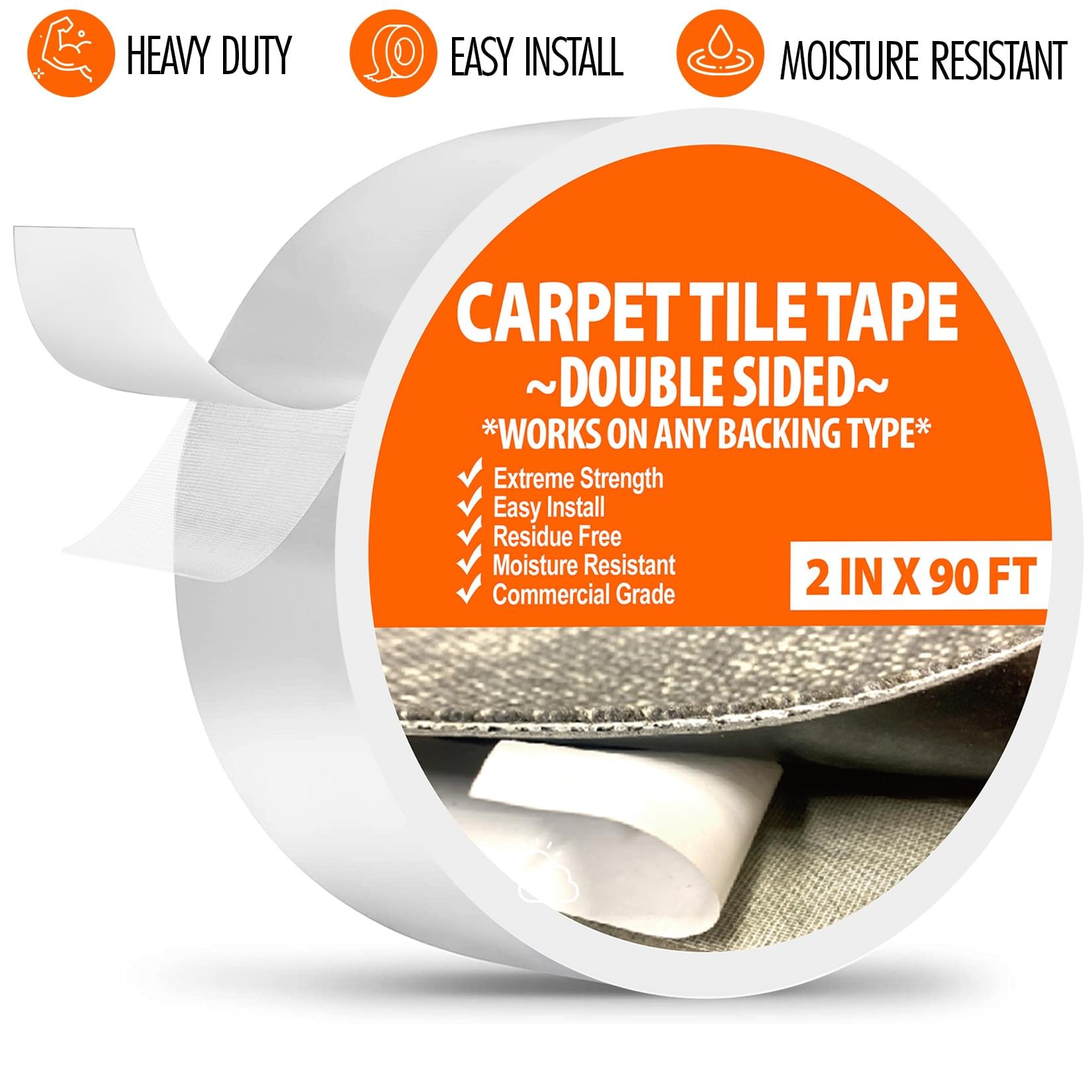 Double Sided Carpet Tape for Hardwood Floors,Area Rugs Carpet Adhesive R