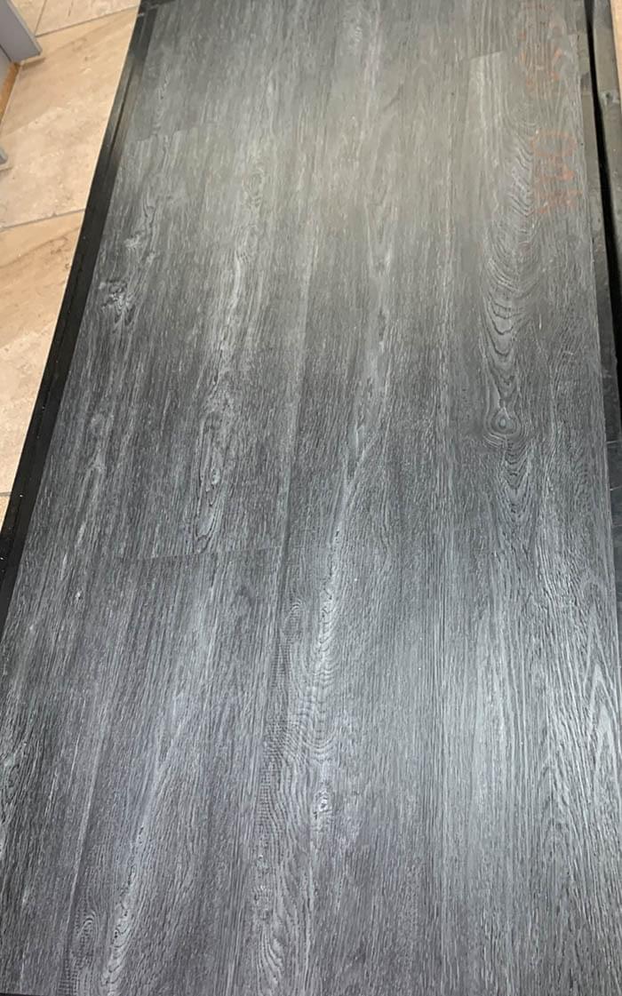 Black Dark Gray Vinyl Wood Look Click Lock Flooring Michigan