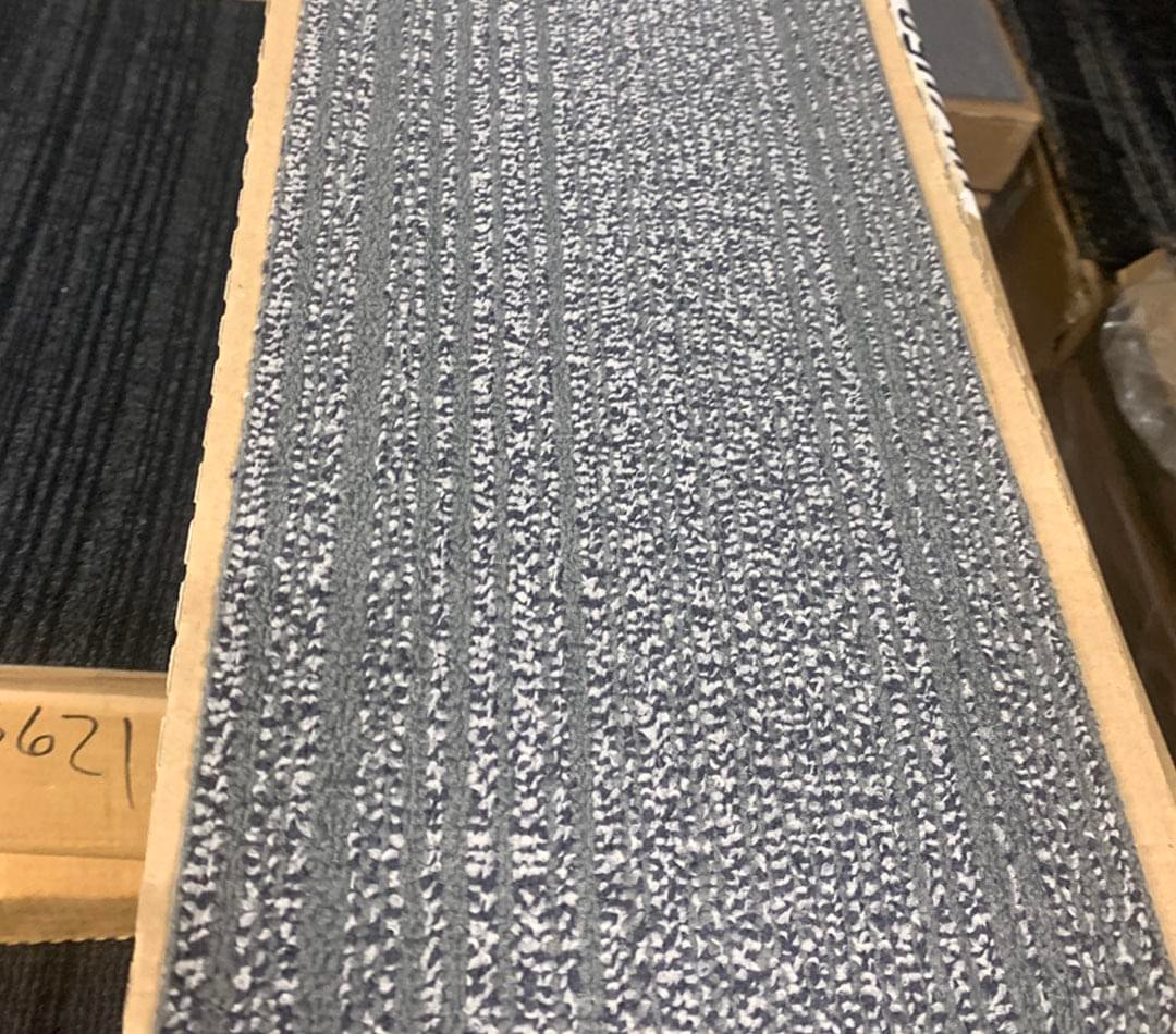 Gray Carpet Tiles New Vinyl Back Floor Commercial Grade Flooringing Tiles Loop Office Building Basement office Michigan Squares