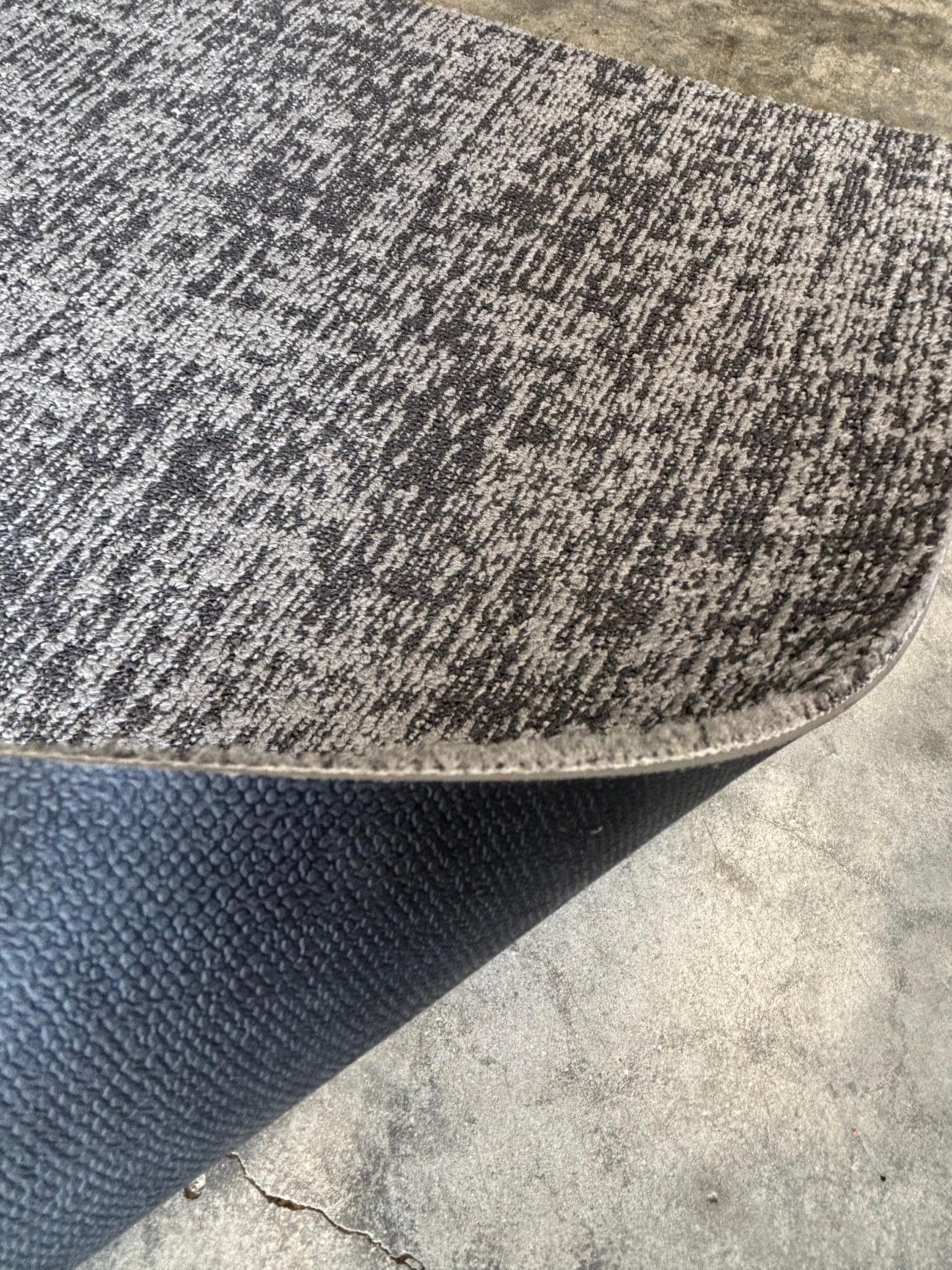 Gray Carpet Tiles Commercial Grade Office Basement Flooring Squares Grey New Vinyl Back